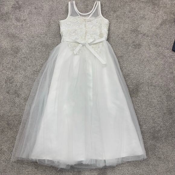 New! Beautiful Badgley Mischka First Communion/ Flower Girl Dress 6x - Picture 1 of 8